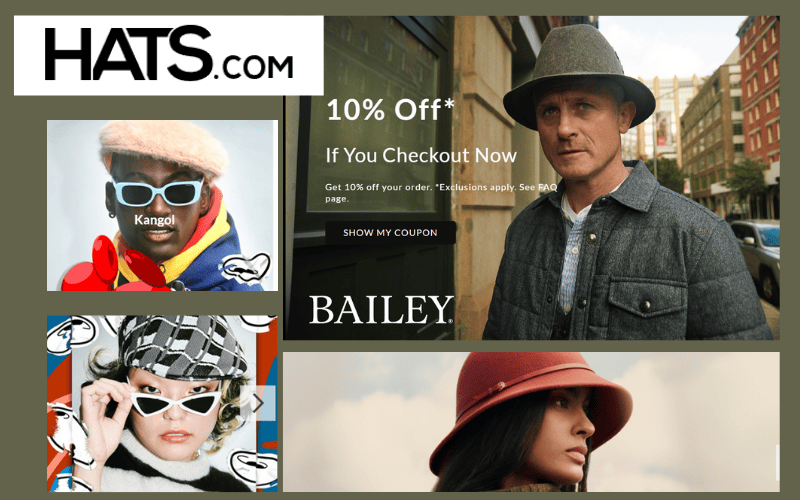 Coupon free online
Hats Free Shipping on all orders over $75