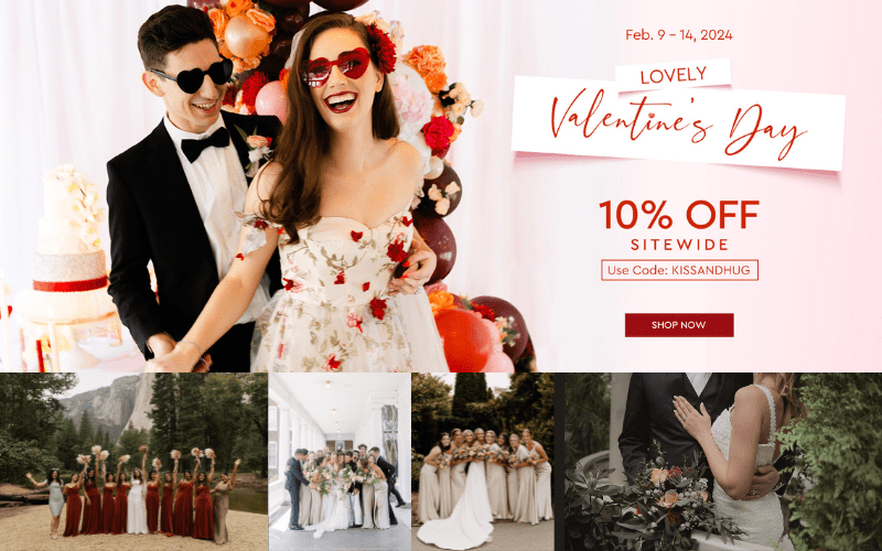 Coupon free online 
AWbridal Valentines Day Sale