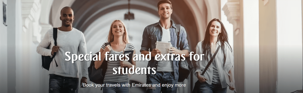 Emirates 10% discount code for students